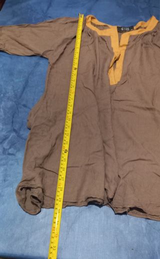 Camisa de cuello medieval/vikingo