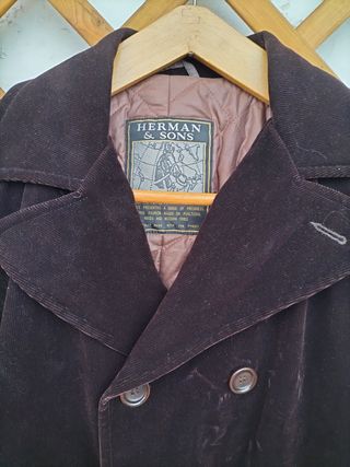 Giaccone in velluto Herman & Sons taglia 46 