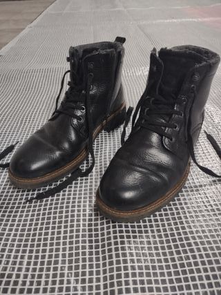 Botas hombre de piel negras IMAC