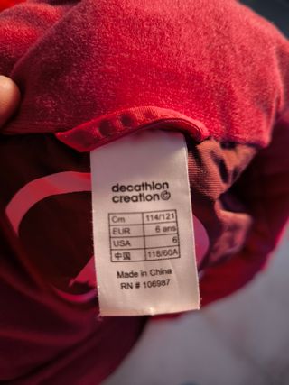 Mono esquí niño 6 años