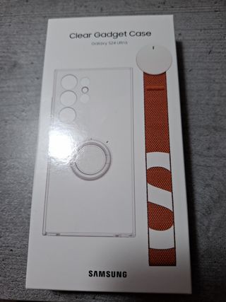 Funda transparente con anilla s24 ultra