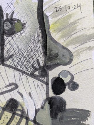 Cuadro estilo cubista ORIGINAL pintado a mano