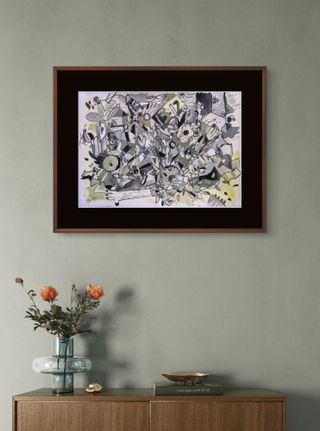 Cuadro estilo cubista ORIGINAL pintado a mano