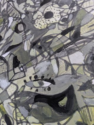 Cuadro estilo cubista ORIGINAL pintado a mano