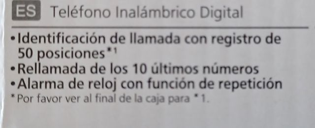 Teléfono inalámbrico Panasonic