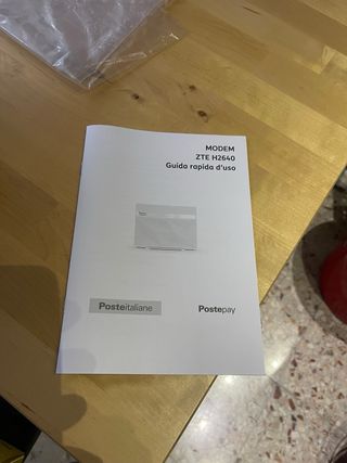 Modem Router ZTE   ZXHN H2640 POSTE ITALIANE