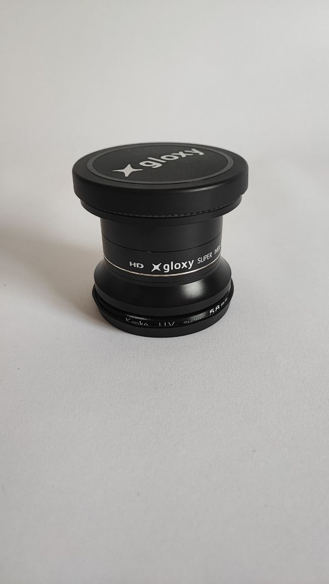 Objetivo conversor macro+fisheye Gloxy