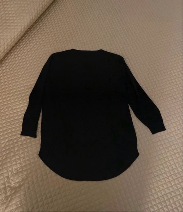 Maglia donna nera con perle tg. S/M nuova