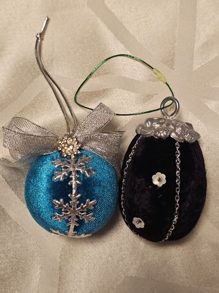 Adornos Navideños Azules