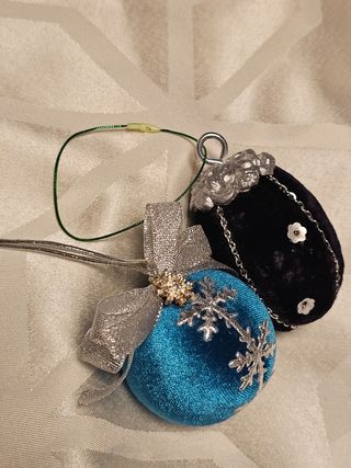 Adornos Navideños Azules