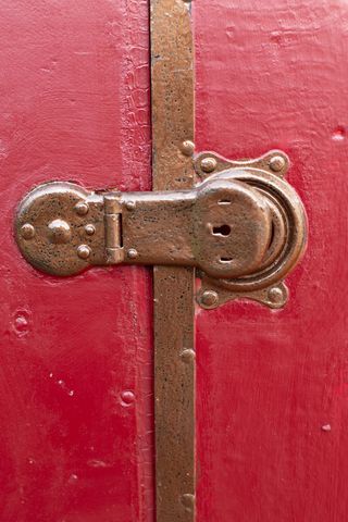 Baúl de viaje antiguo restaurado