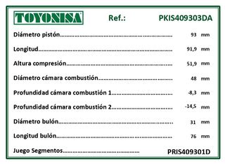 Pistón Completo Isuzu 4JB1