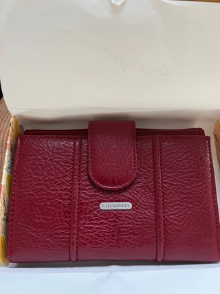Cartera/Monedero/Billetero cuero Mujer
