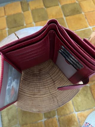 Cartera/Monedero/Billetero cuero Mujer
