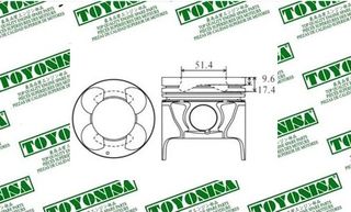 Pistón Completo Isuzu 4JX1