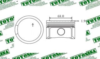 Pistón Completo Isuzu 4JX1