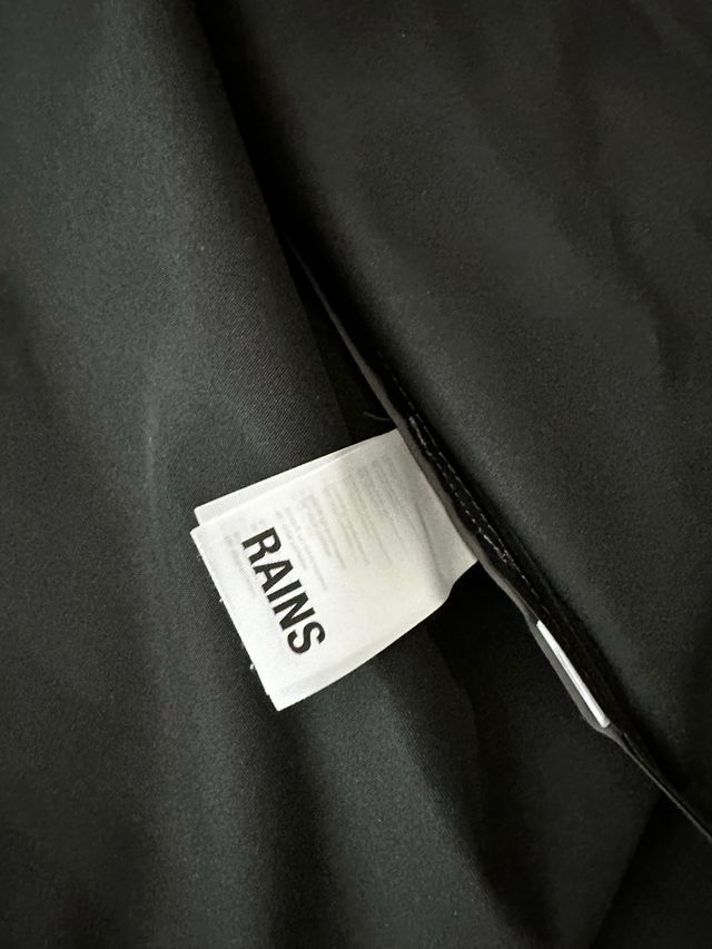 Parka gabardine Rains tamanho S cinza nova