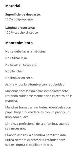 Alfombra gris STOENSE ikea.