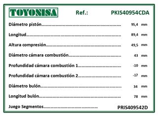 Pistón Completo Isuzu Motor 4JG1