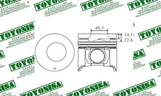 Pistón Completo Isuzu 4HE1-TC