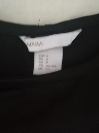 Vestido Mama H&M negro premama