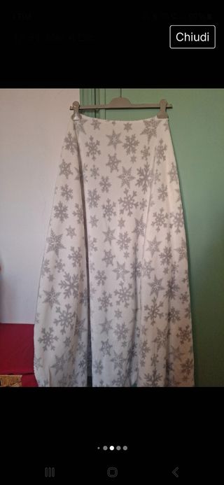 Plaid bianco con fiocchi di neve