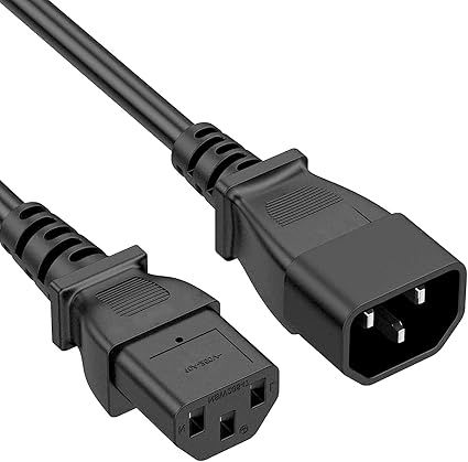 2 Cables de extensión alimentación macho a hembra