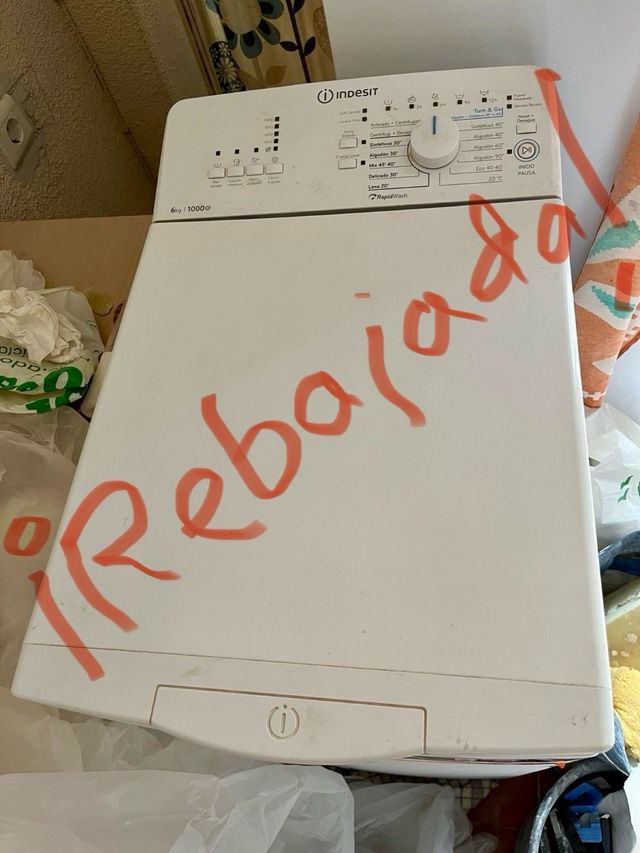 Lavadora Indesit 6Kg 1000rpm carga superior