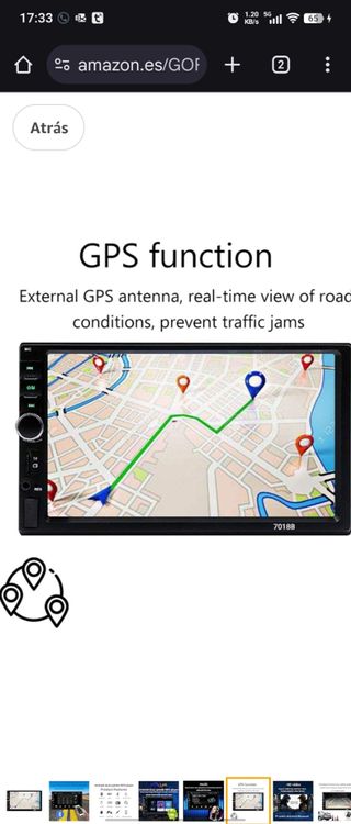 Pantalla autoradio 7 pulgadas