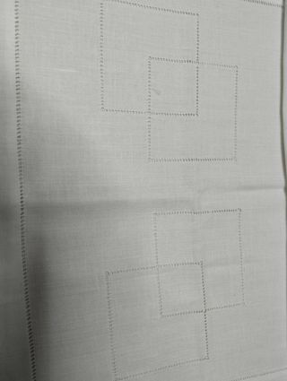 2 cortinas blancas bordado a mano