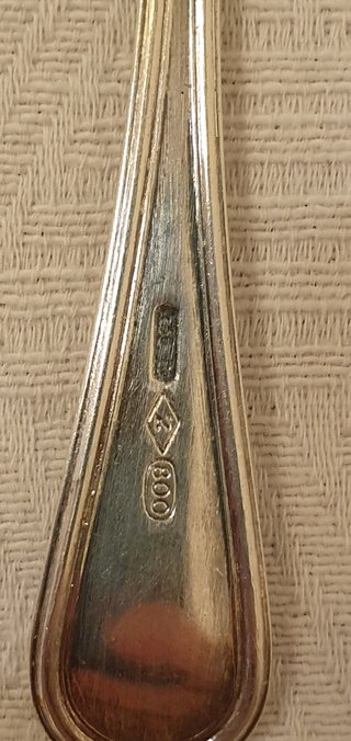 12 cucchiaini d'argento