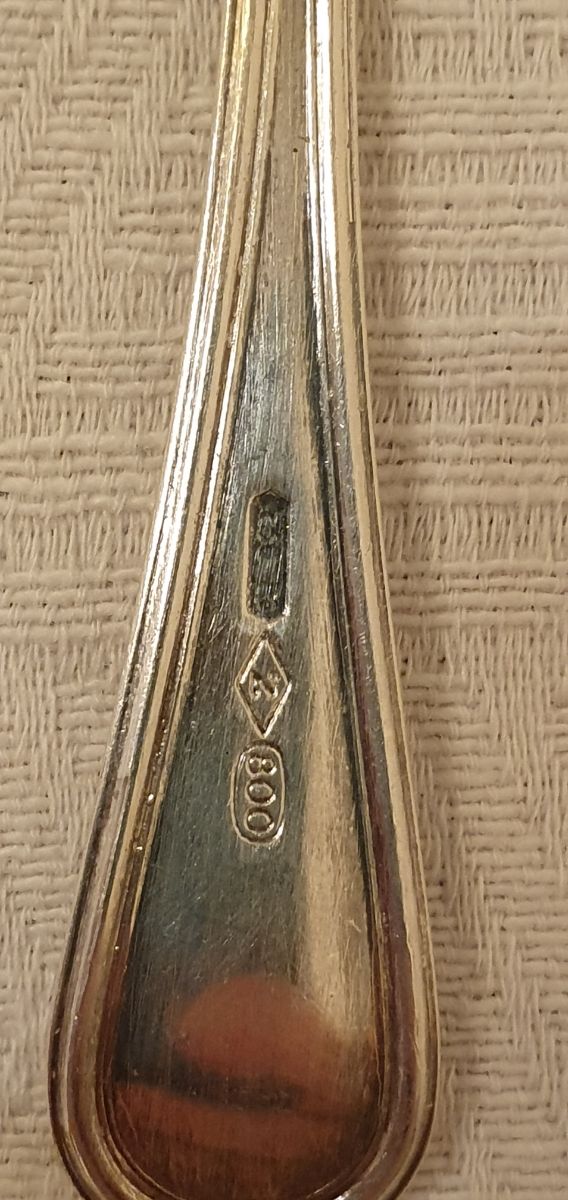 12 cucchiaini d'argento