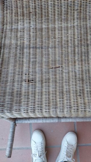 Butacas  mecedora mimbre