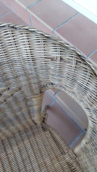 Butacas  mecedora mimbre