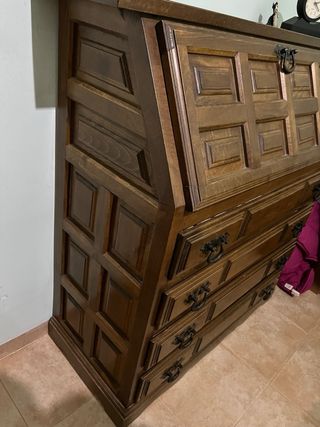 Escritorio secretet madera castellano abatible