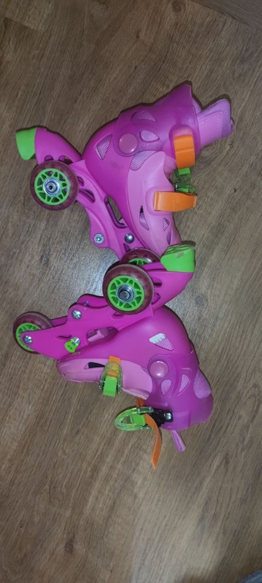 Patines dos ruedas atrás una delante