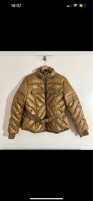 Chaqueta plumas Sintesis mostaza 
