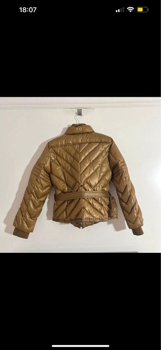 Chaqueta plumas Sintesis mostaza 