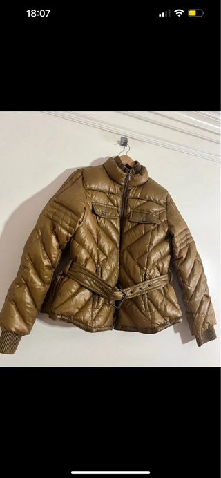 Chaqueta plumas Sintesis mostaza 