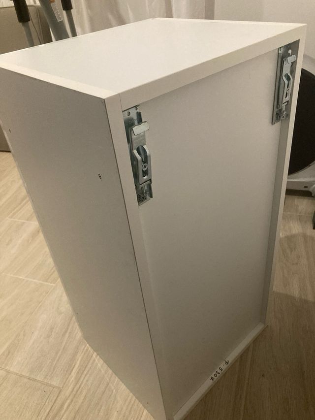 Mueble colgado almacenaje baldas madera blanco