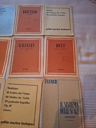 Lote Estudios para violin partituras