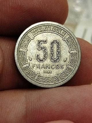 Guinea Ecuatorial 50 francos 1986 moneda