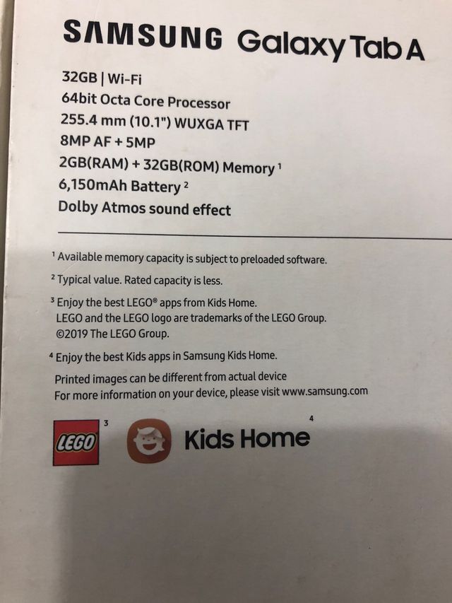 Tablet samsung Tab A