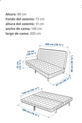 Sofá cama IKEA