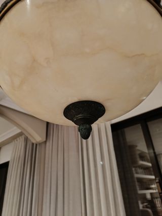 Elegante Lámpara de mármol y bronce