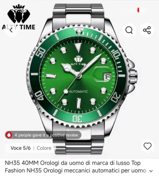 Orologio  Diver automatico nuovo