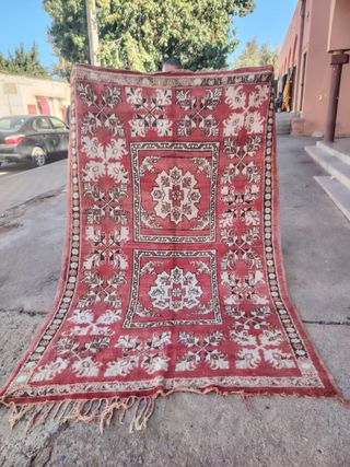 Tappeto berbero vintage colorato