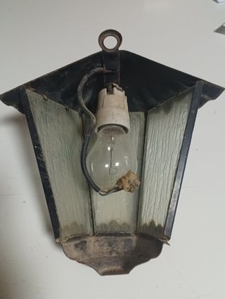 Aplique de pared rustico