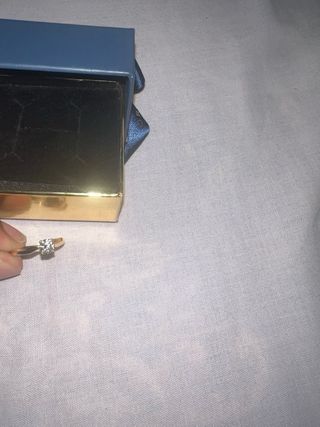 Anillo de compromiso oro 18k con circonita