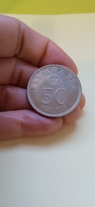 Moneda 50 pesetas 1980 mundial 82